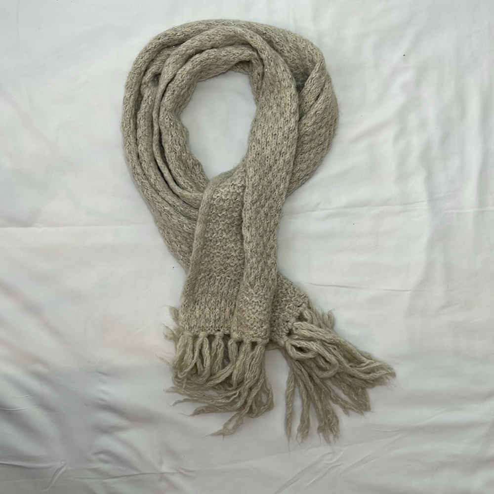 Lauren Ralph Lauren Scarf Beige with glittery